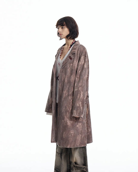 EMO "Film Noir" The Scorch Suede Trench