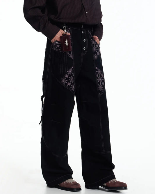 EMO Vintage D-Ring Pleated Knee Denim