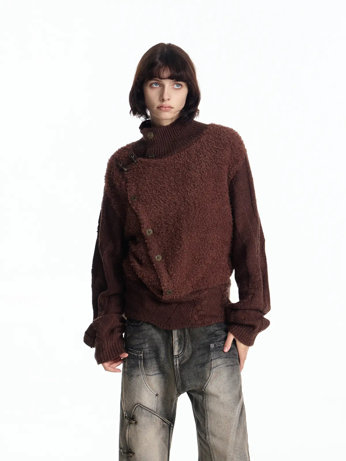 EMO Vintage Fencing Inspired Knit Sweater