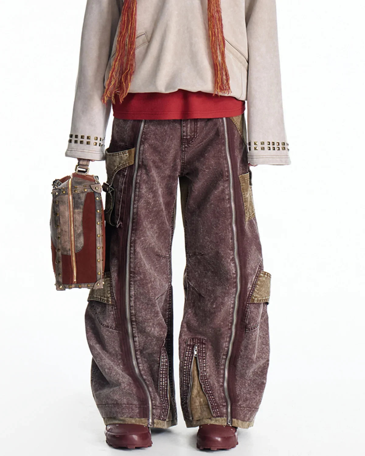 EMO Vintage Snow Wash Paratrooper Pants