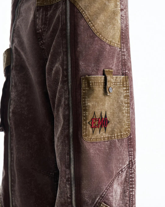 EMO Vintage Snow Wash Paratrooper Pants