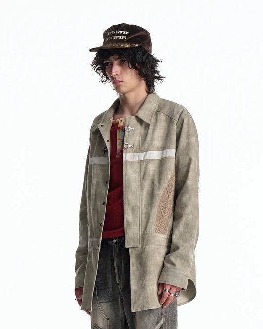 EMO Vintage Canvas Tactical Shirt Jacket