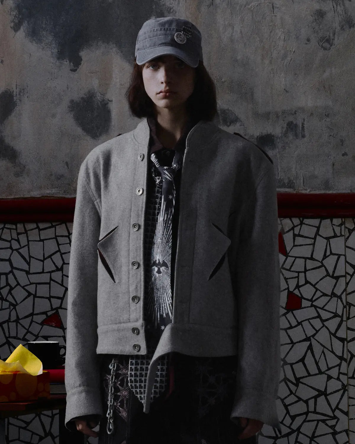 EMO 'Cavalry' Herringbone Structured Jacket