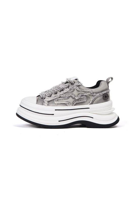 Thick Sole Canvas Sneakers