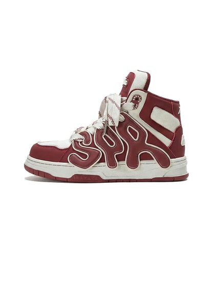 Black Time Gear High-Top Skate Sneakers