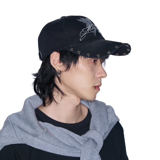 SANB Washed Angel Diamond Baseball Cap