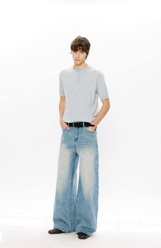 KREATE Totem Embroidered Jeans