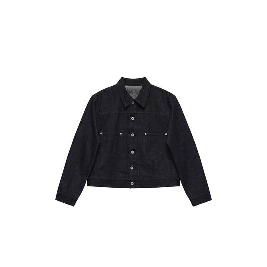 6CRAYON Indigo Denim Oversized Jacket