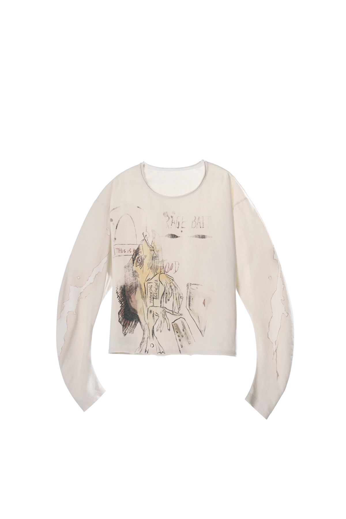 EMO Curved Sleeve Sweatshirt with "Bait & Follow" Theme