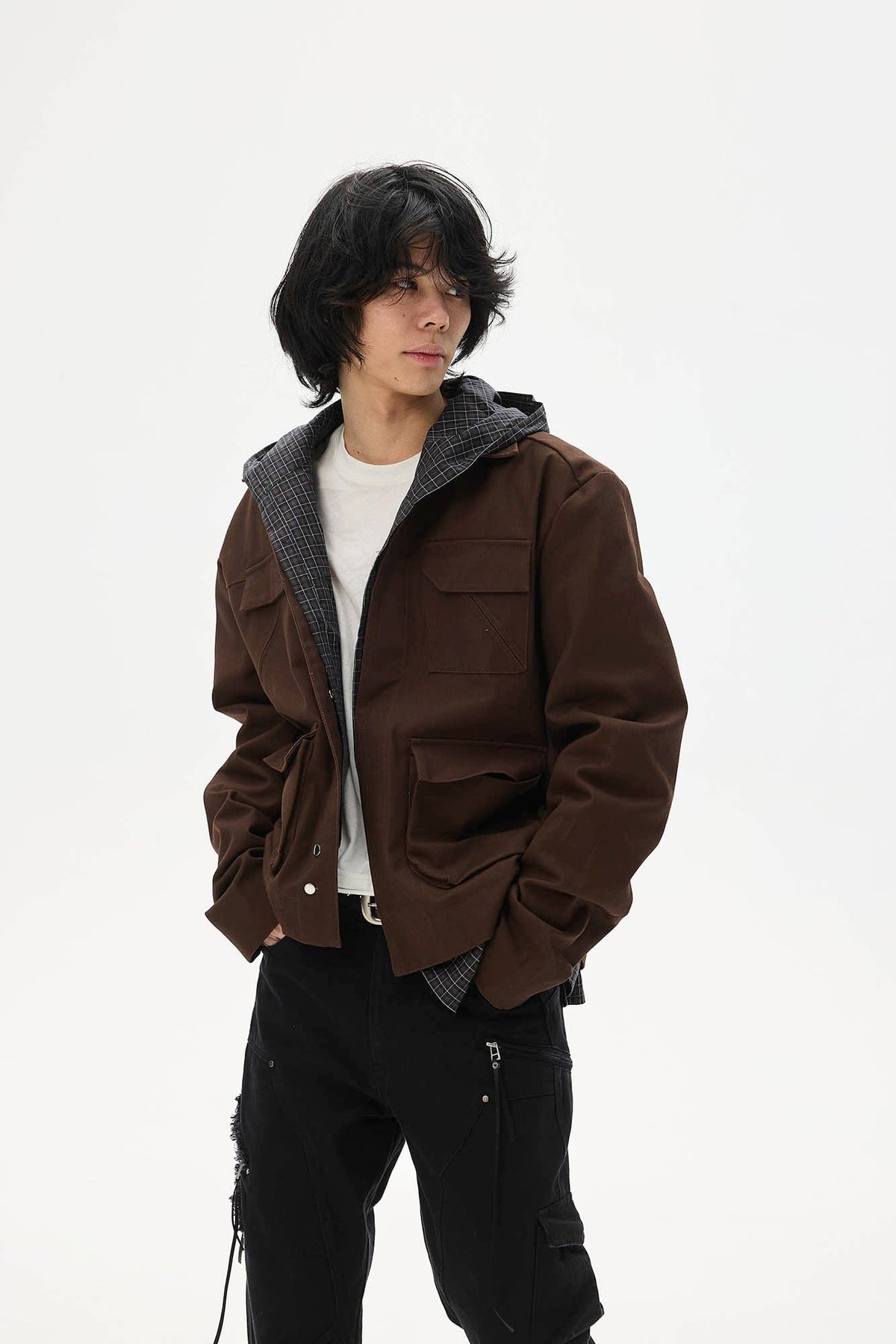 WHISTLEHUNTER Multi-Pocket Magnetic Closure Jacket