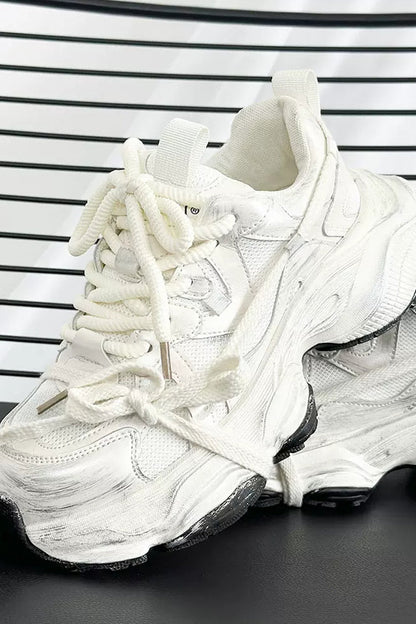 Vintage Chunky Lace-Up Dad Sneakers - EU Only