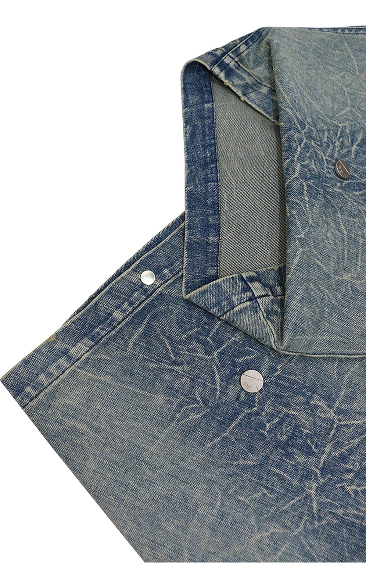 RELABEL Washed Curved-Blade Jeans