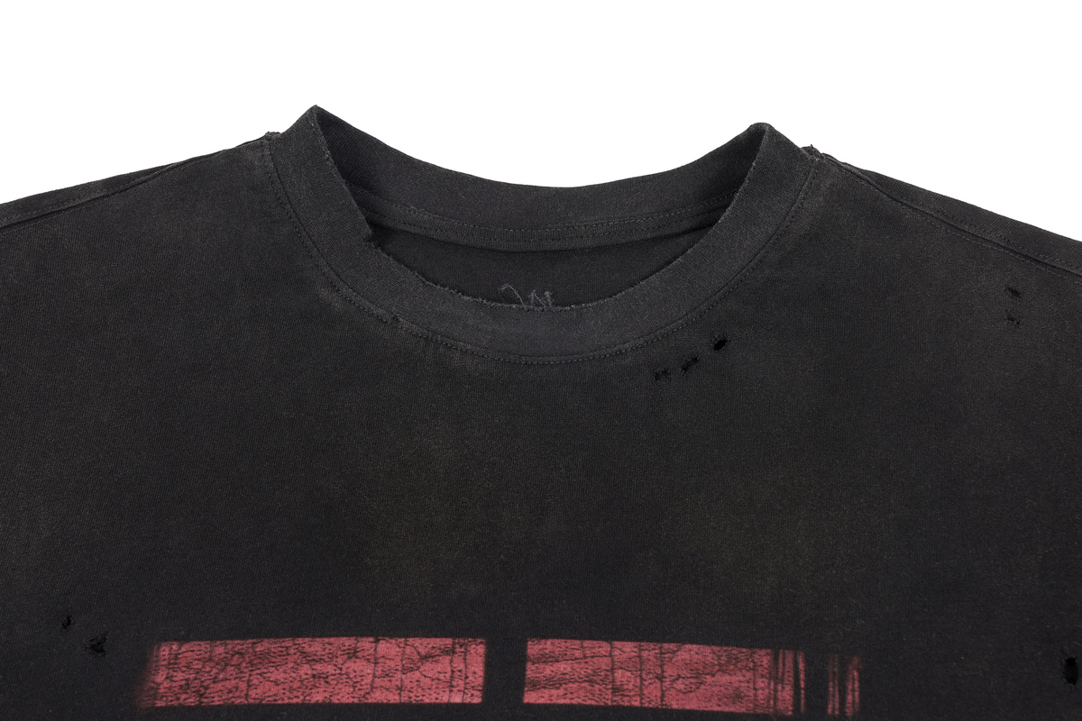 UNDERWATER Washed Distressed Graphic T-Shirt