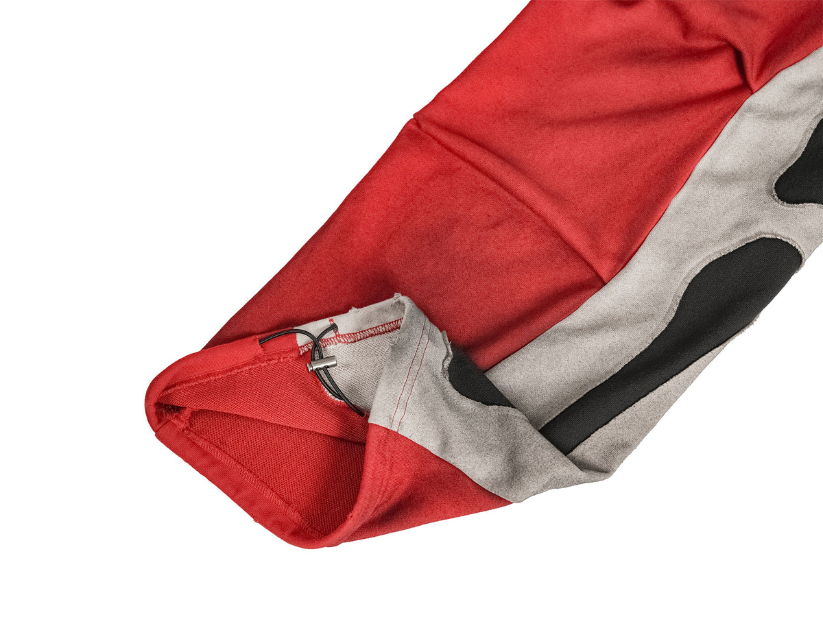 UNDERWATER Skeleton Distressed Contrast Panel Sweatpants