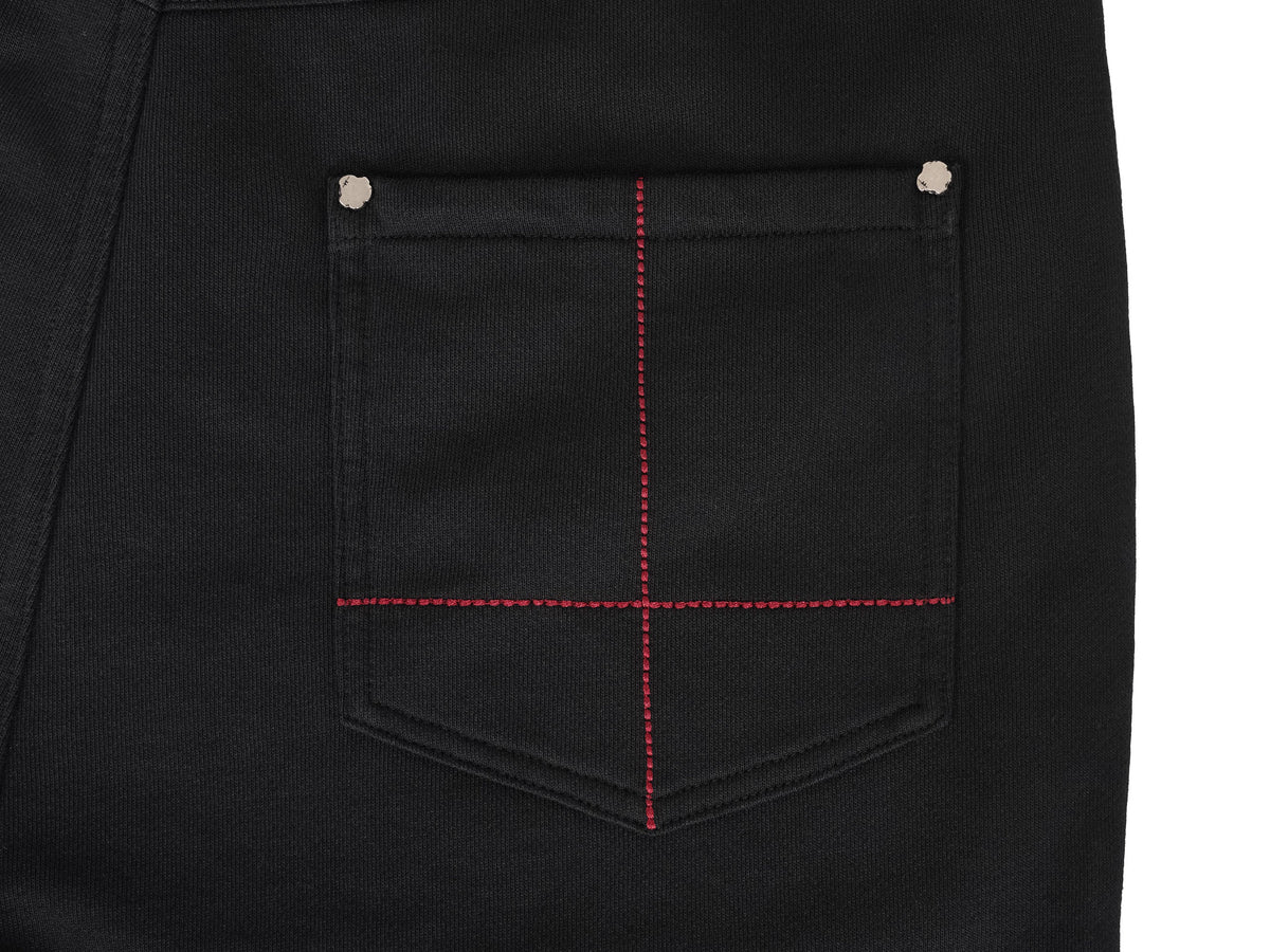 UNDERWATER Devil Embroidery Straight-Leg Pants