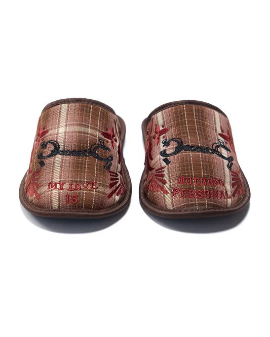 EMO Retro Plaid Embroidered Check Loungers