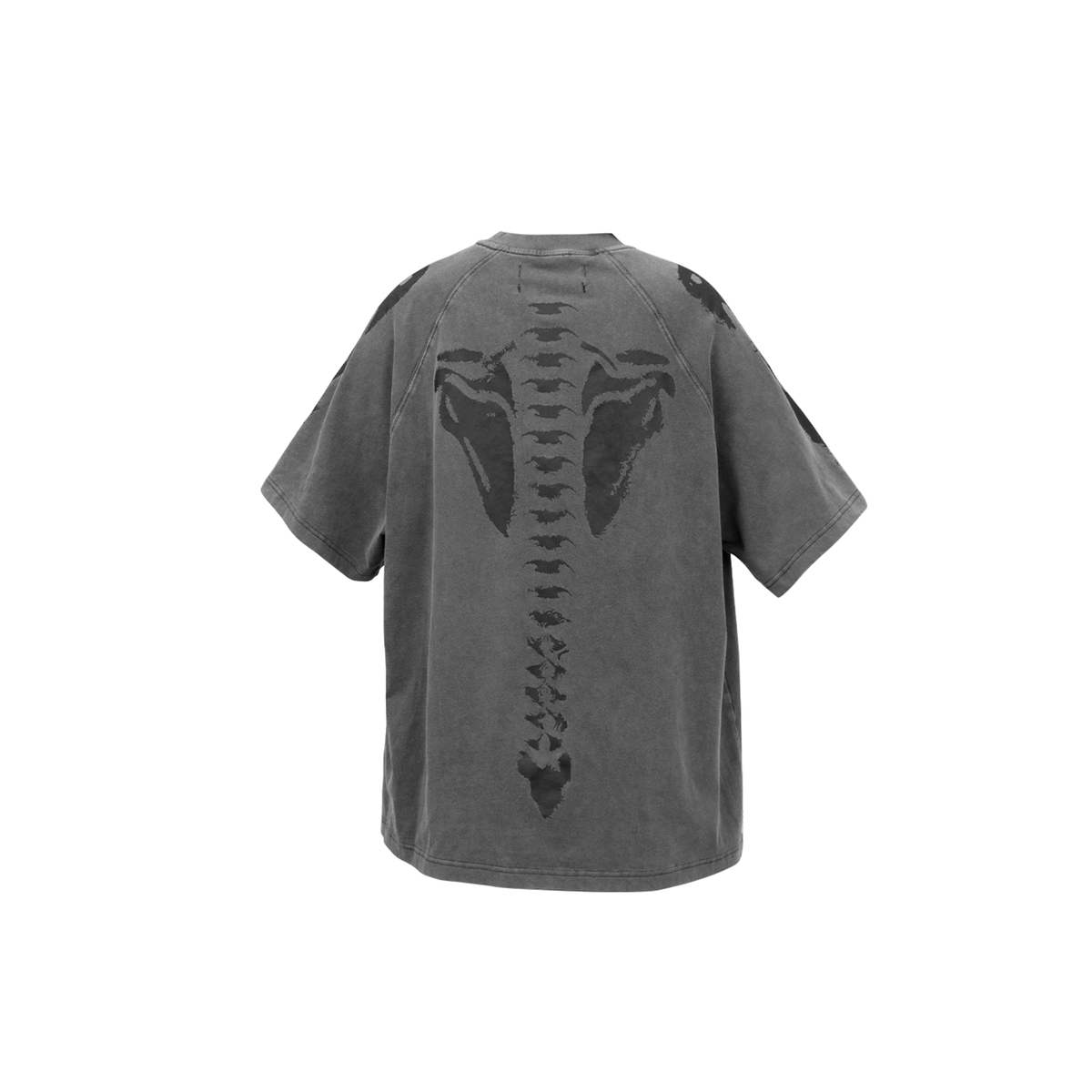 RELABEL Distressed Skeleton Graphic Oversized T-Shirt