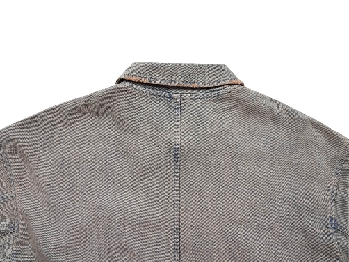 UNDERWATER Acid Wash Zipper Biker Jacket