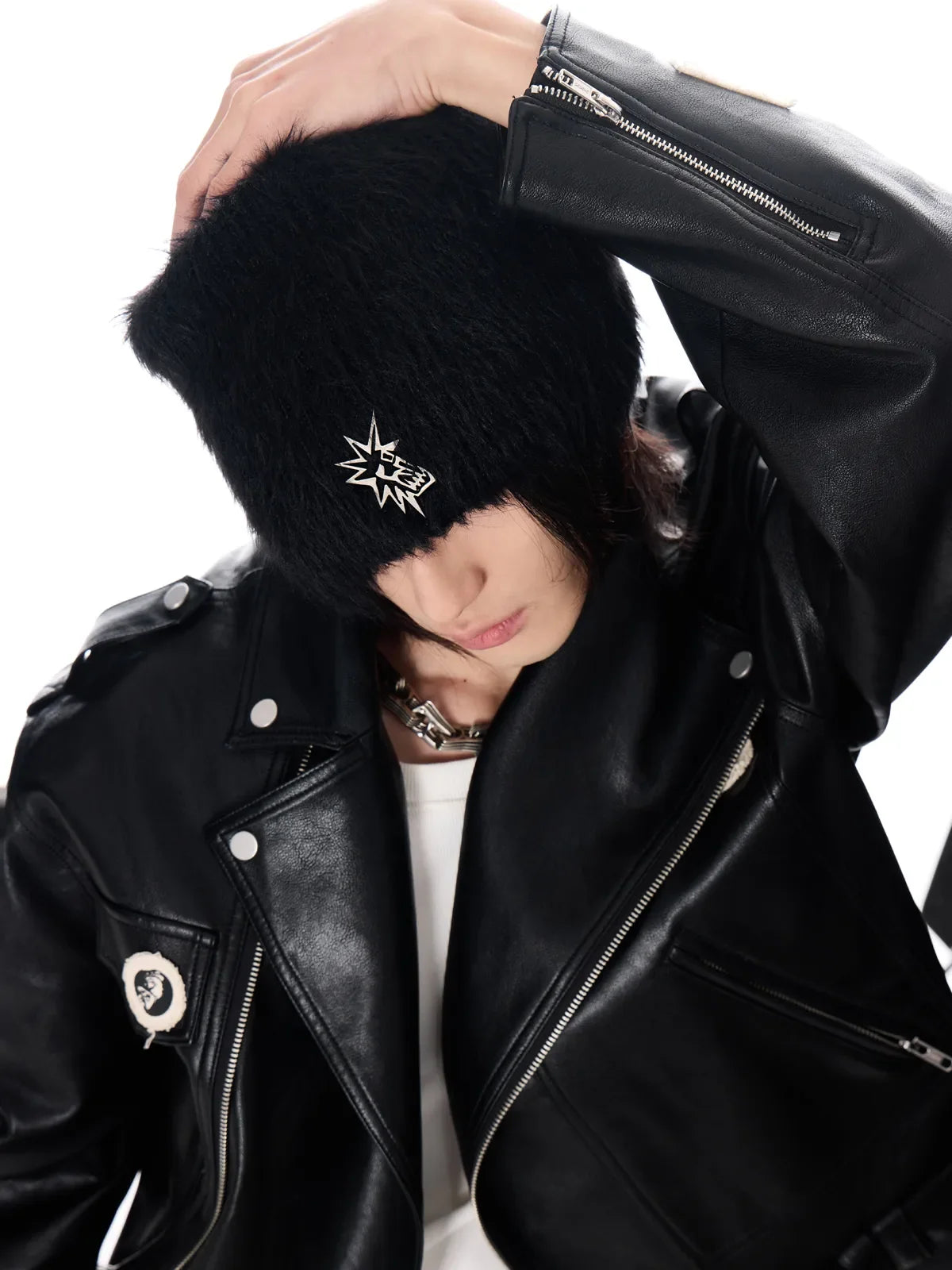 EMO Faux Mink Knitted Hat