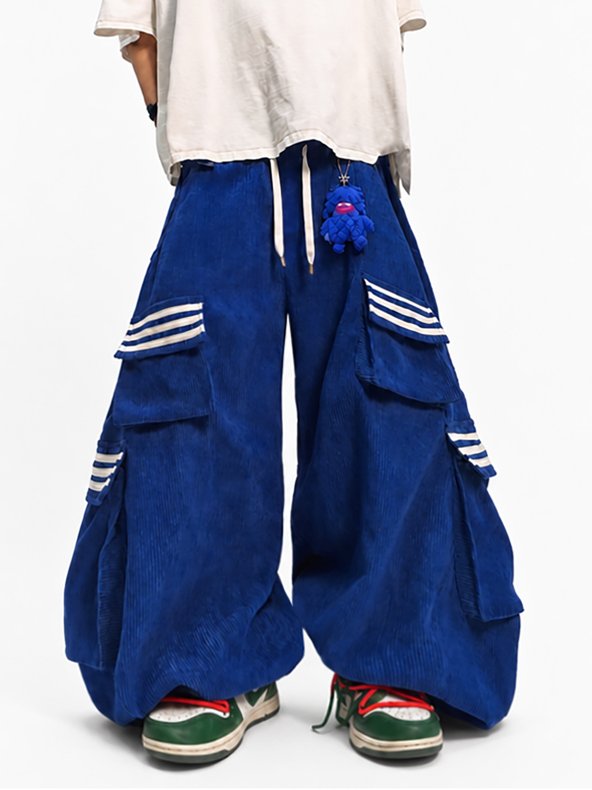 UUCSCC Multi-Pocket Wide-Leg Cargo Pants