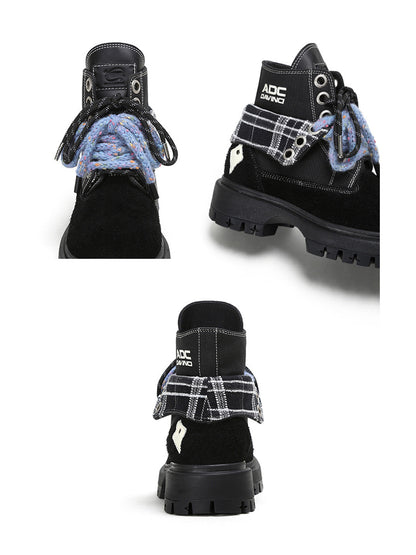 Black Stardust Oversized Boots