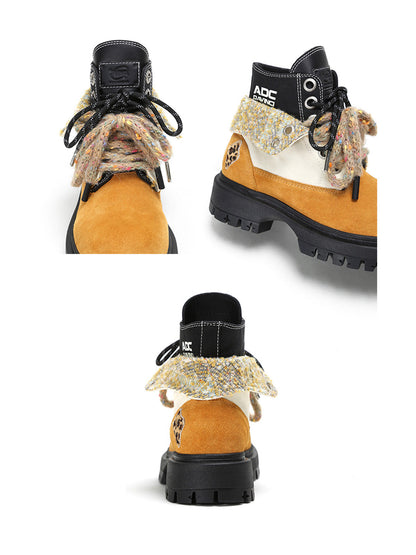 Black Stardust Oversized Boots