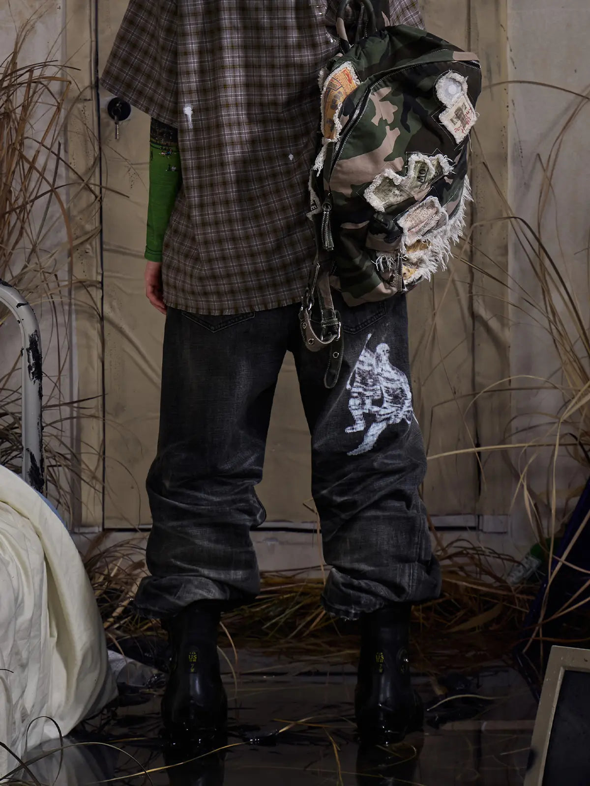EMO "Digital Erosion" Straight Leg Jeans