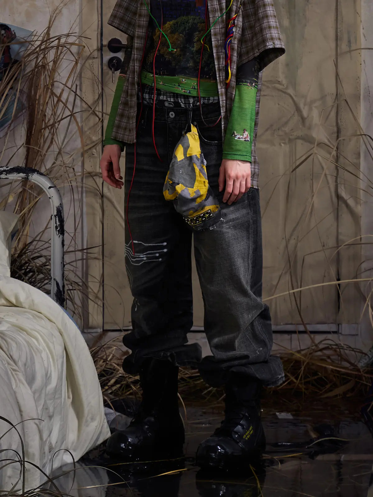 EMO "Digital Erosion" Straight Leg Jeans