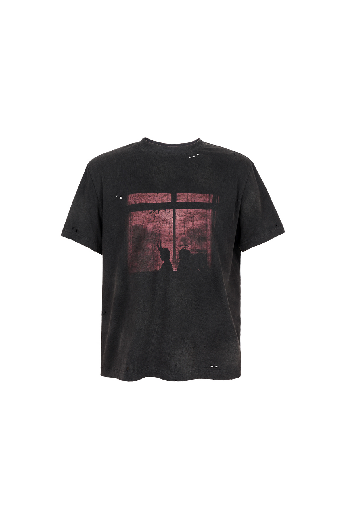 UNDERWATER Washed Distressed Graphic T-Shirt