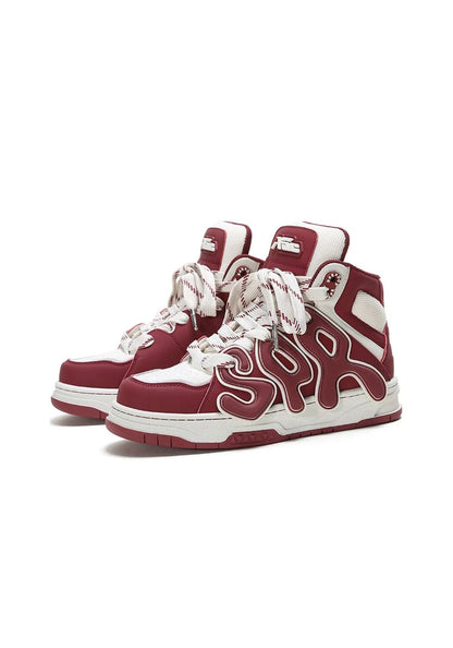 Black Time Gear High-Top Skate Sneakers