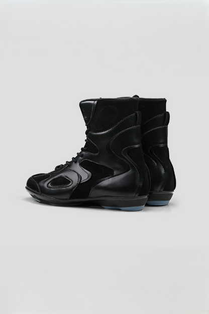 Paneled High Top Boxing Boots