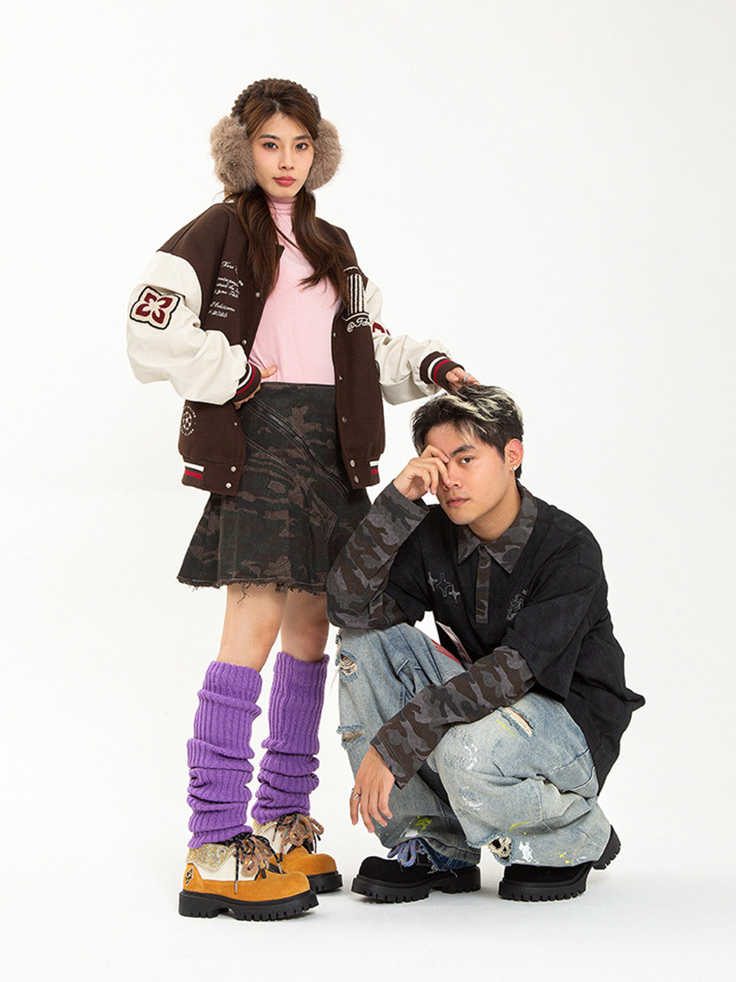 Black Stardust Oversized Boots