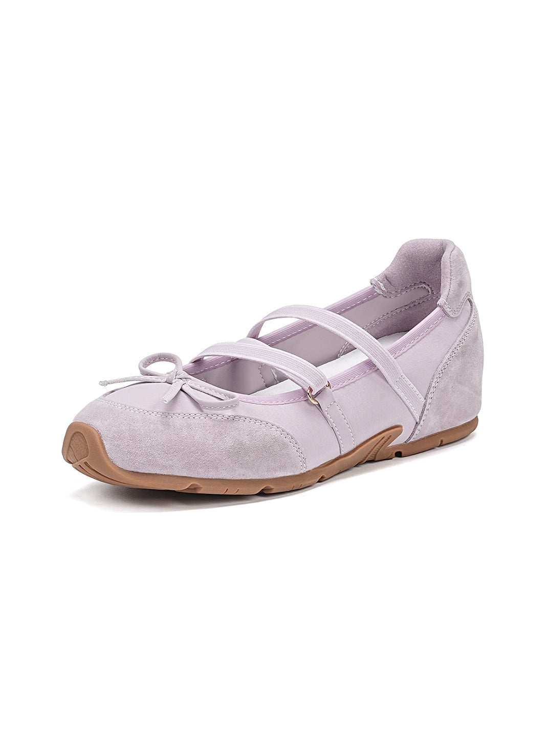 Mary Jane Ballet Sneakers With Bow Detail