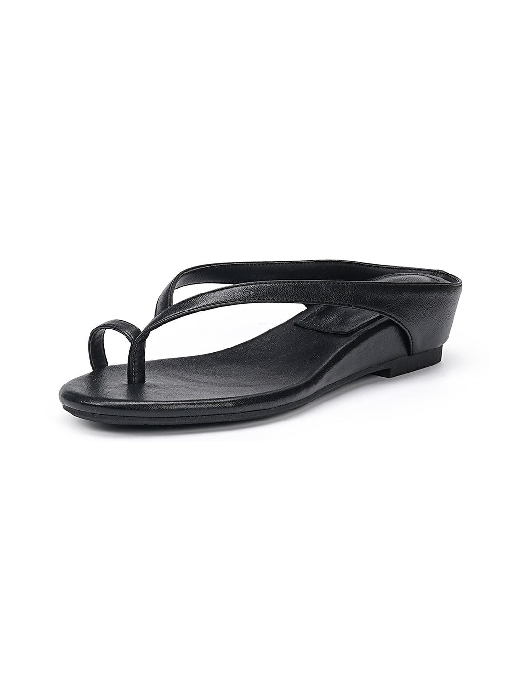 Toe Ring Wedge Flip-Flop Sandals