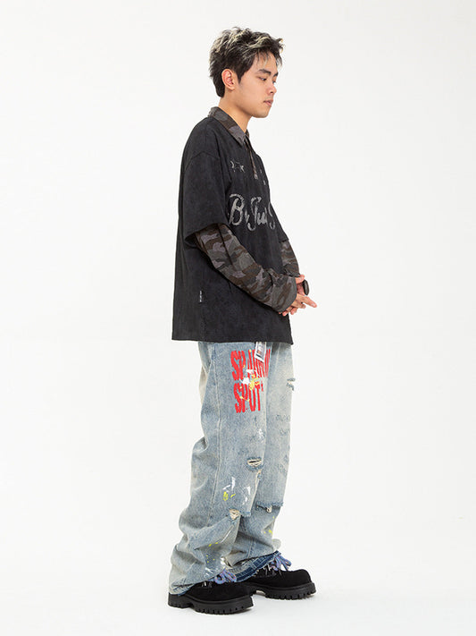 Black Stardust Oversized Boots
