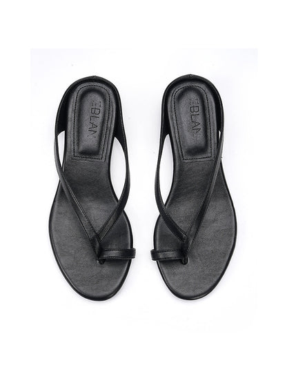 Toe Ring Wedge Flip-Flop Sandals
