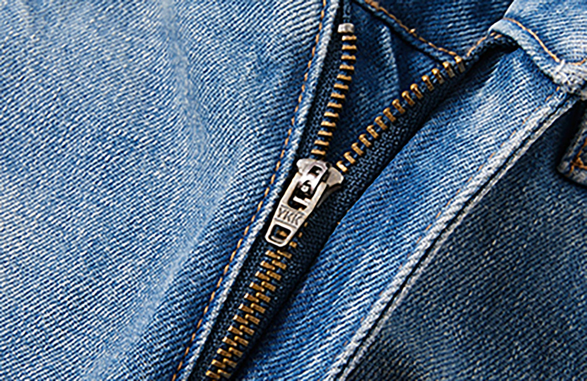 KREATE Whisker-Crease Flared Jeans