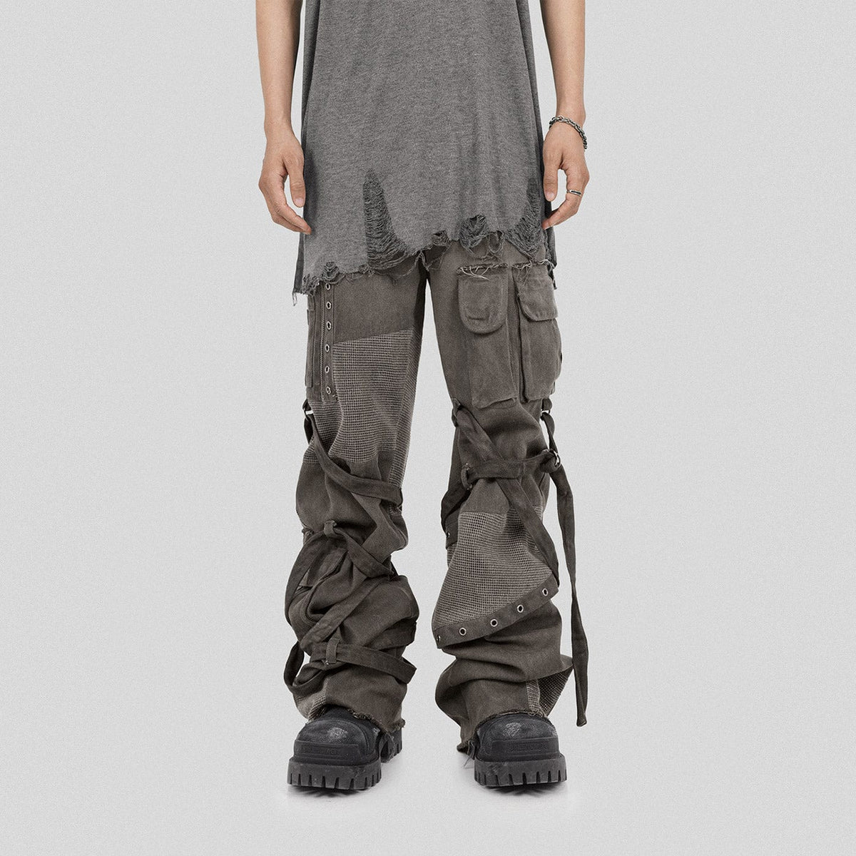 UNDERWATER Scavenger Heavyduty Multi-Pockets Striped Cargo