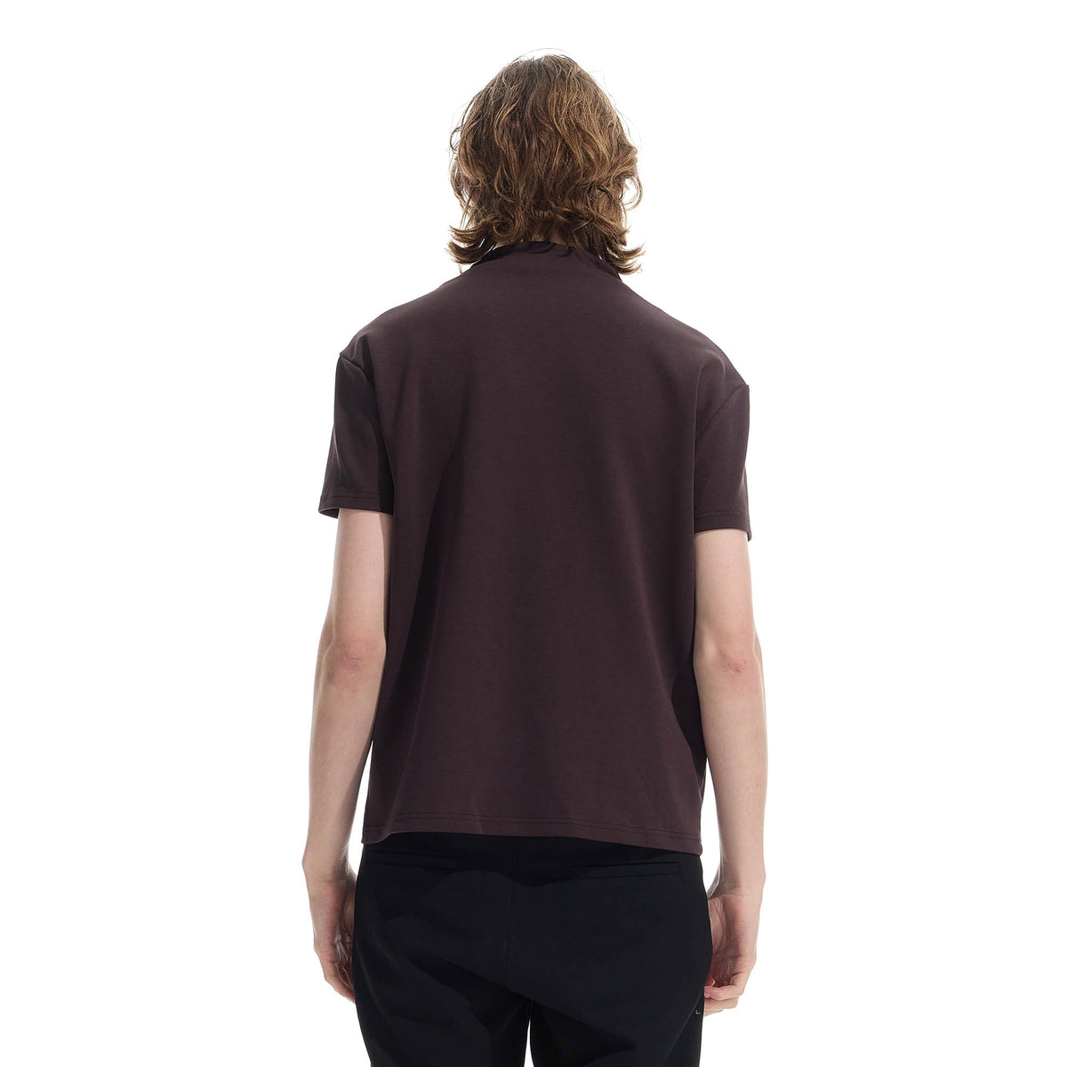 WHISTLEHUNTER Essential Crinkled Mock T-Shirt
