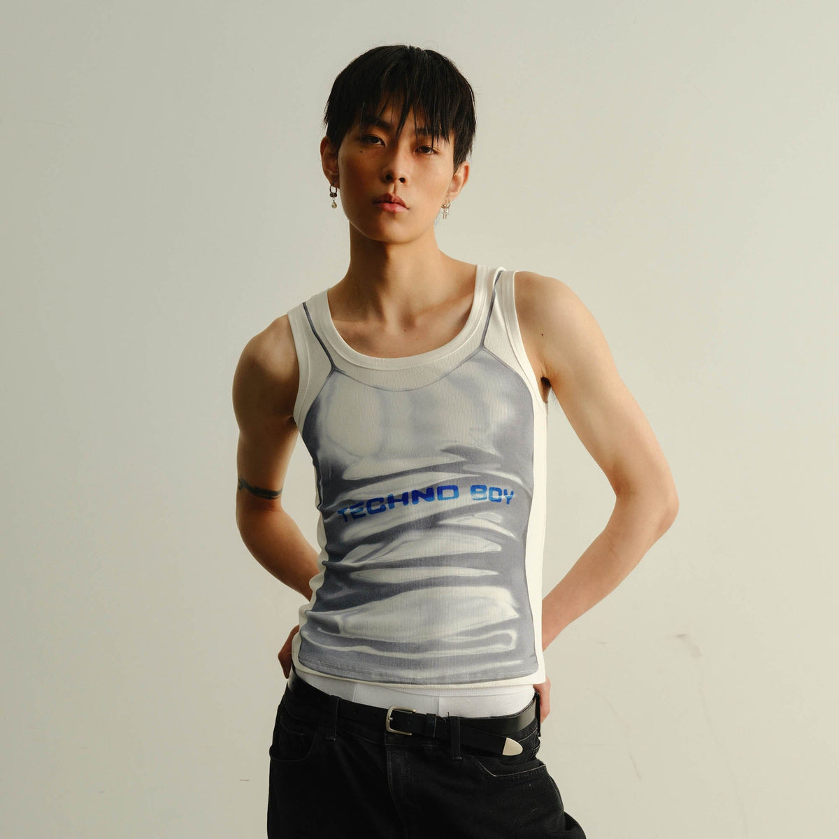 KADAKADA Technoboy Faux-Layer Tank Top