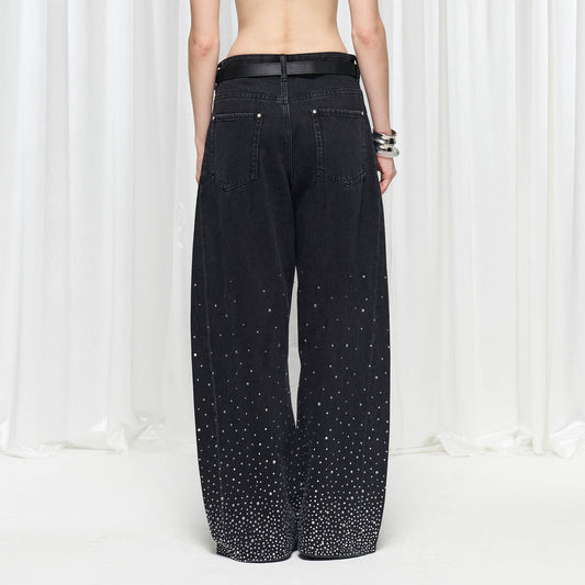 DND4DES×Faychui Radiant Diamond Wide-Leg Jeans