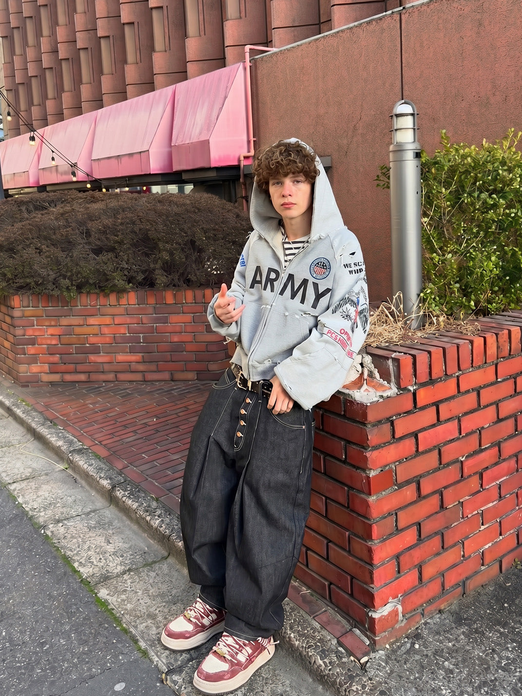 Vintage Wash Denim Sneakers