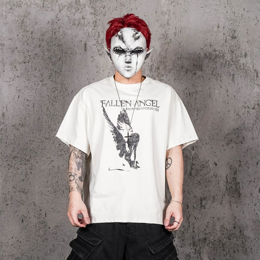 UNDERWATER Fallen Angel Distressed T-Shirt