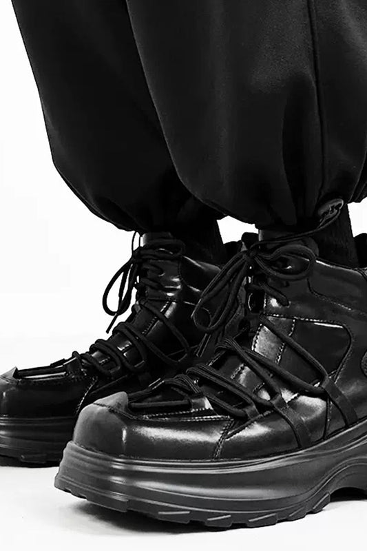 Leather Chunky Martin Boots - EU Only