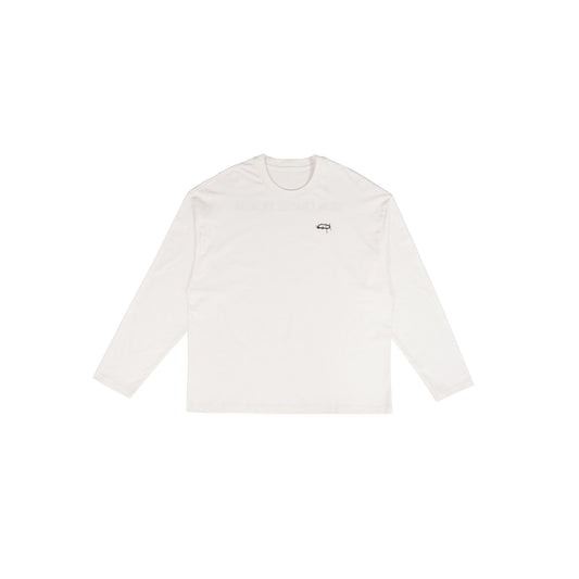 UNDERWATER Thorn Ring LOGO Long-Sleeve Tee White