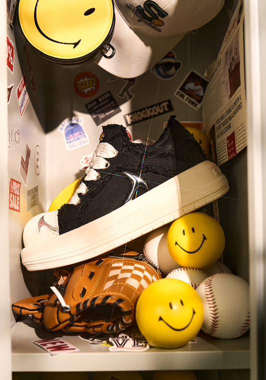 Black Beluga Platform Skate Sneakers