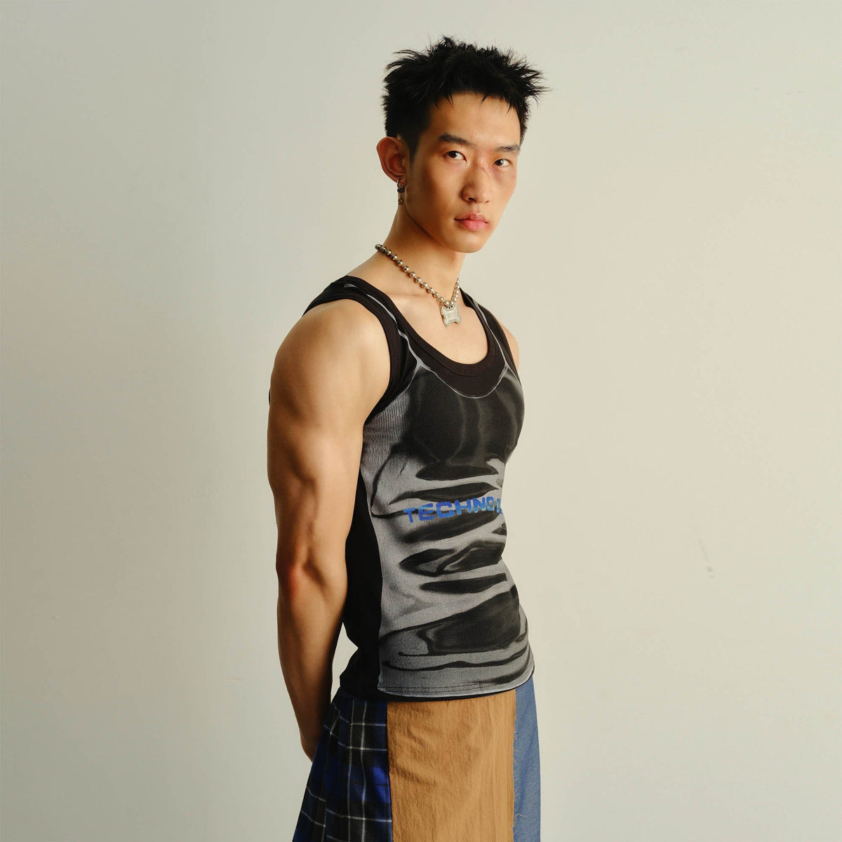 KADAKADA Technoboy Faux-Layer Tank Top