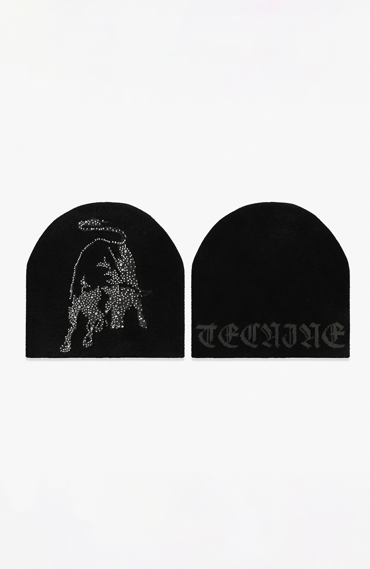 TECNINEGROUP Jacquard Diamond Knit Beanie