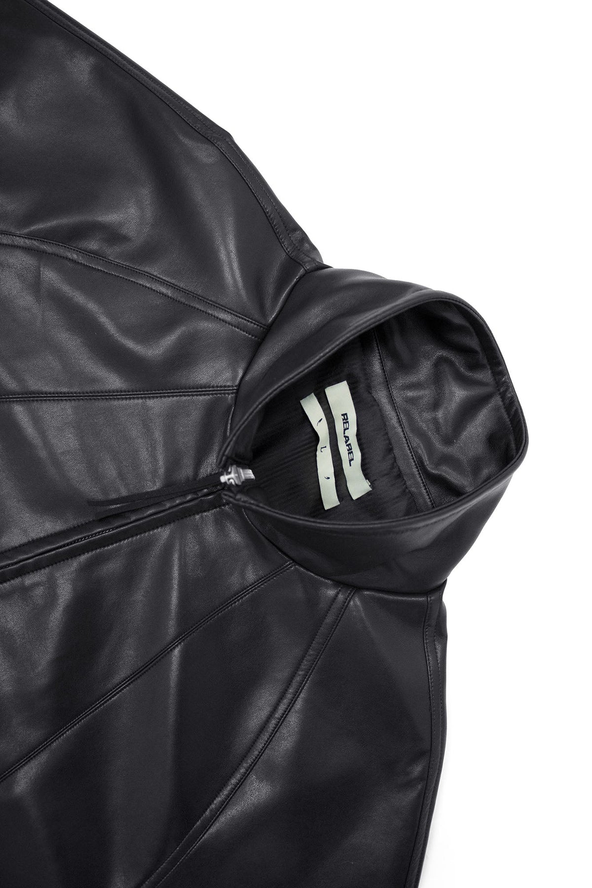 RELABEL Multi-Pocket Faux Leather Oversized Jacket