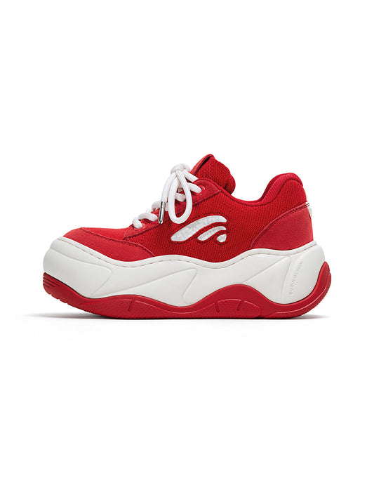 Black WiFi 2.0 Wave Canvas Platform Sneakers